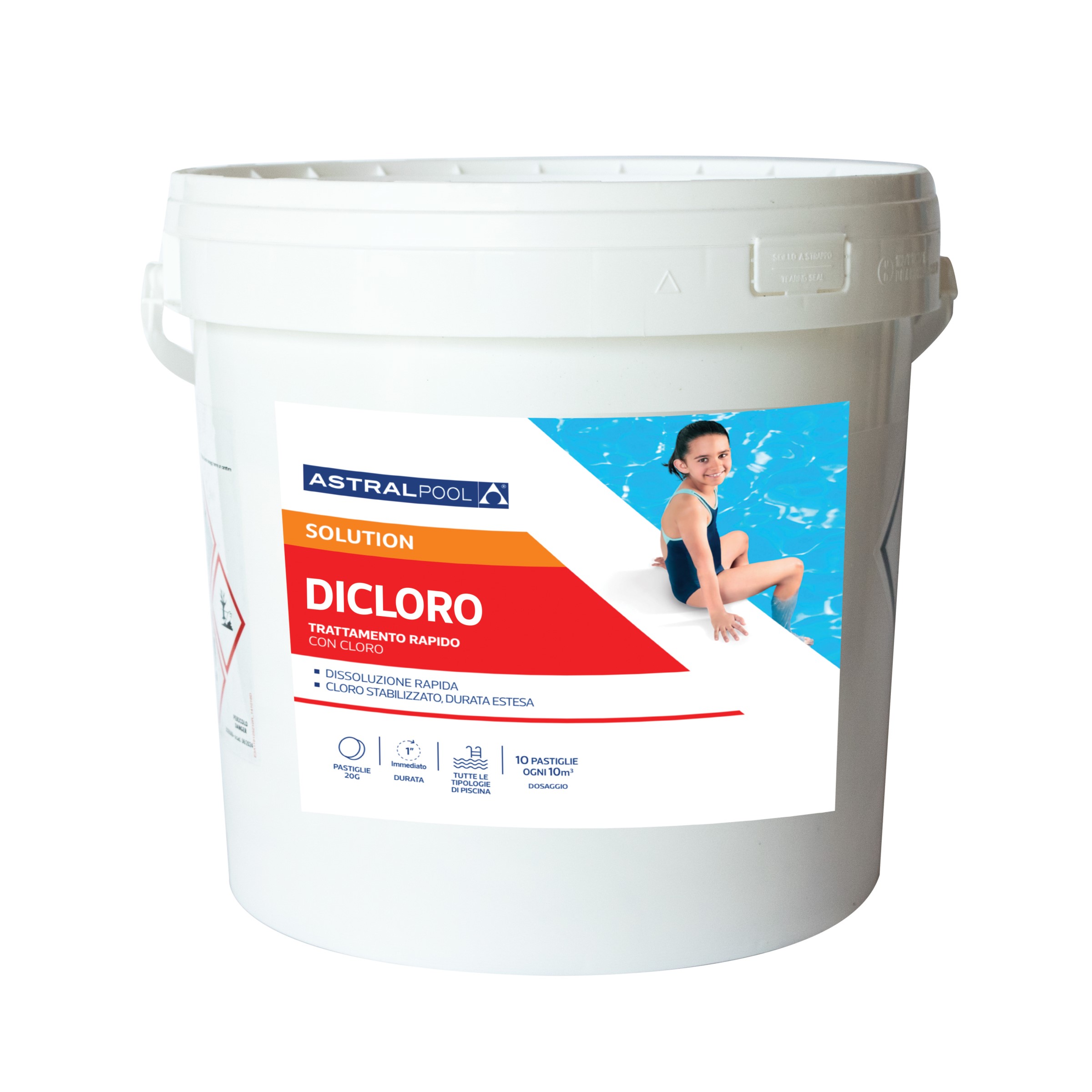 Astral Pool Dicloro Granulare Aquavant 5 Kg - Trattamento Acqua Piscina E SPA