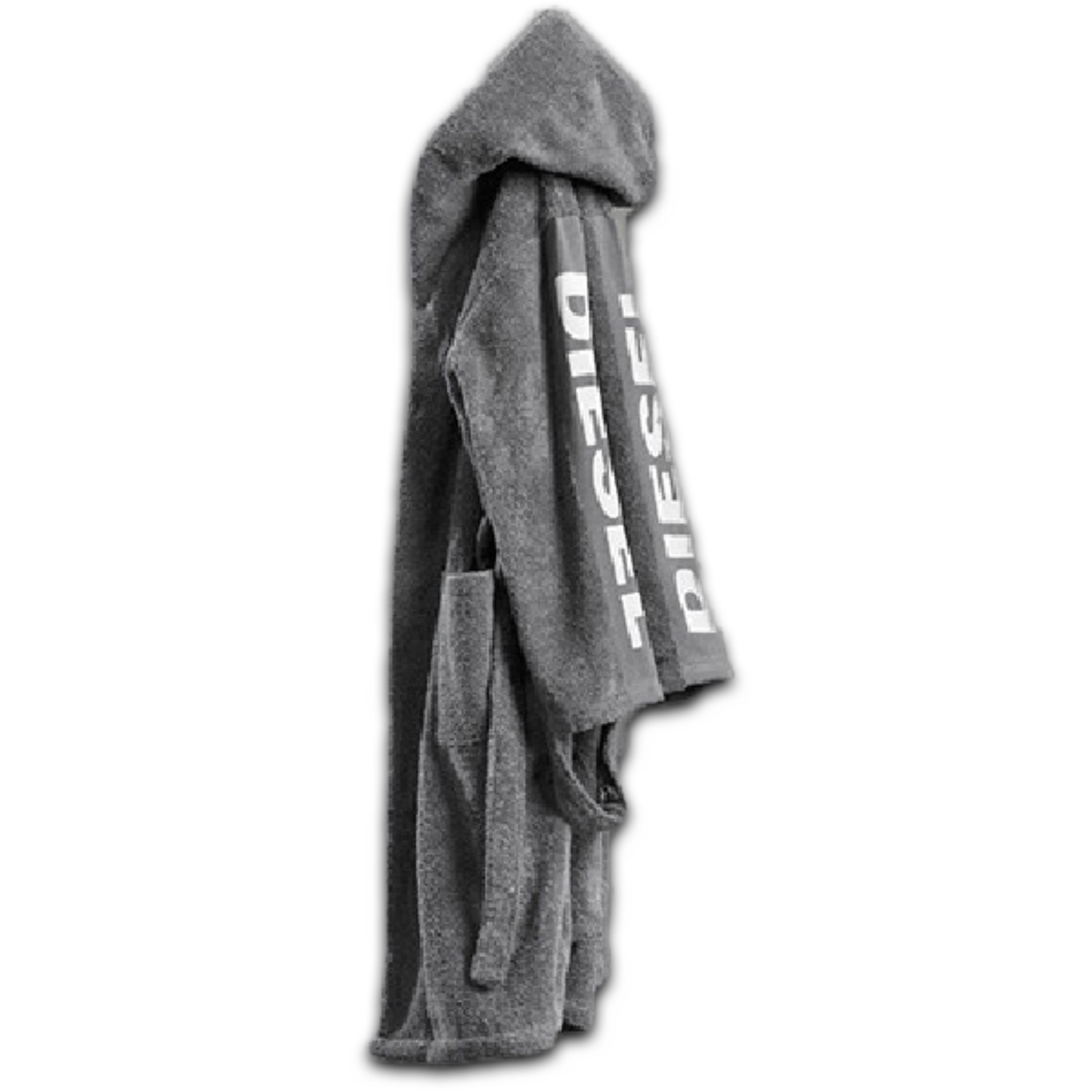 Accappatoio Con Cappuccio COR Surf - Microfibra Asciugatura Rapida, Taglia Unica, Grigio, Tasca Frontale - Foto 5